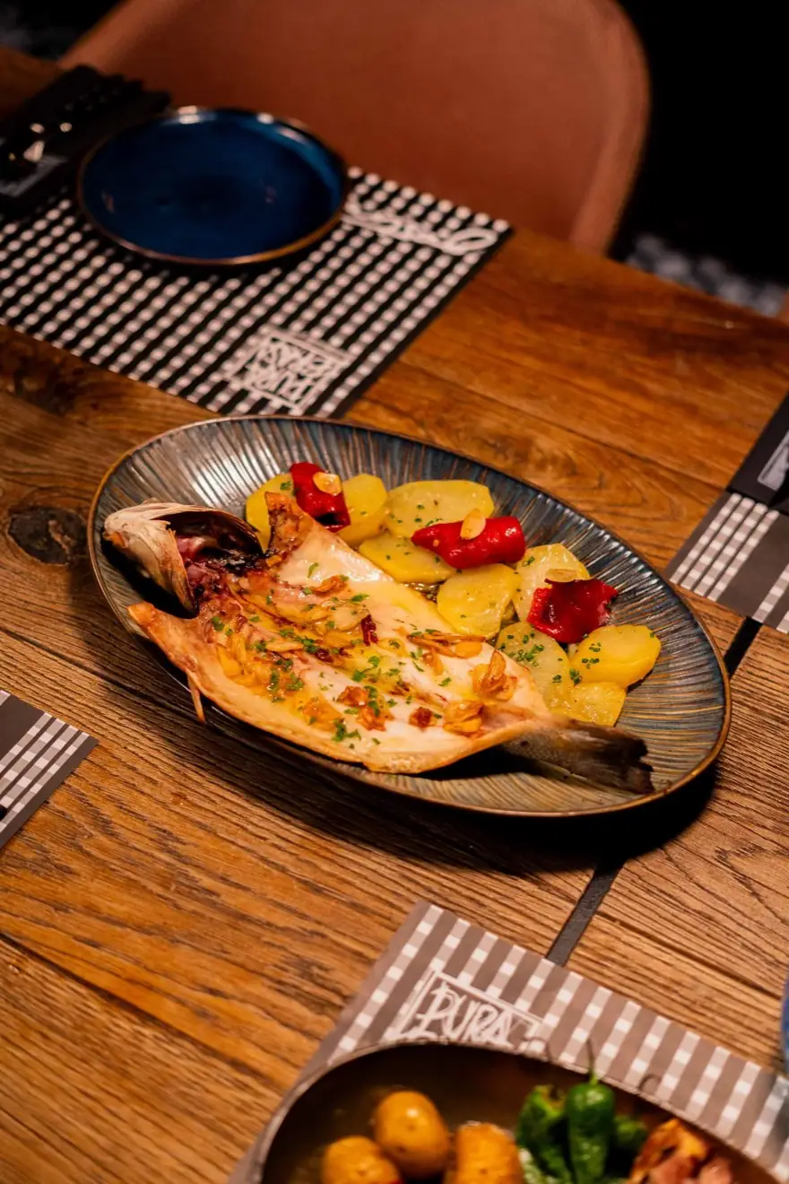Sea bass Donostiarra style